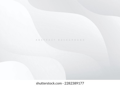 simple gray gradient paper cut wave cut abstract background