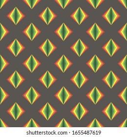 Simple gray pattern background with rainbow rombs