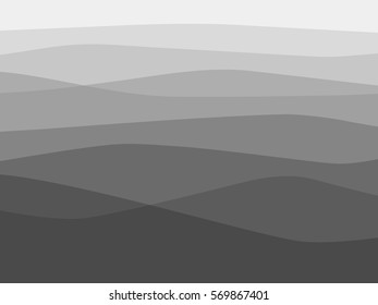 Simple gray scale  texture of mountains in outlines.