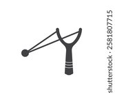 Simple gray slingshot ideal for launching small projectiles. 