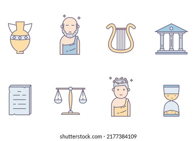 Simple Greek key element design art