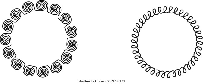 Simple greek key pattern with background art
