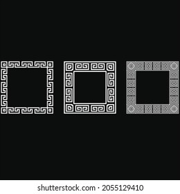 Simple greek key pattern and background art