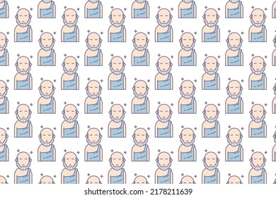 Einfache griechische Schlüsselmuster-Design und Hintergrundkunst