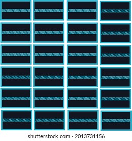 Ilustración vectorial de clave griega simple y arte de fondo