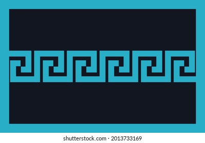 Simple greek key vector illustration and background art