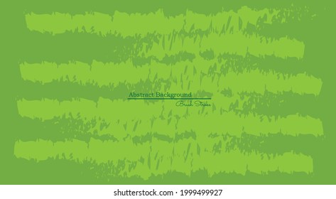 Simple green background with abstract brush stroke. Template for print, poster, wallpaper.