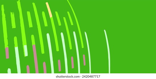simple green  background colorful accent yellow