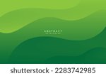 simple green background . modern wavy background style