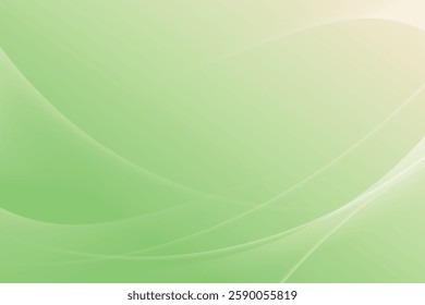 simple green background . modern wavy background style