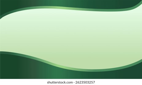 simple green background. modern wavy background style
