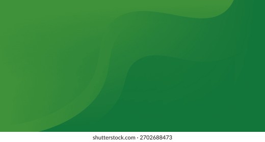 Fondo verde simple. estilo moderno de fondo ondulado