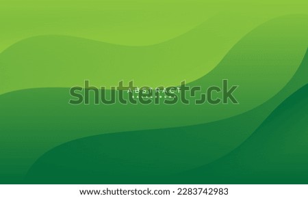 simple green background . modern wavy background style
