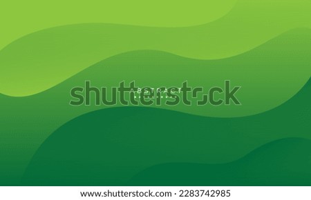 simple green background . modern wavy background style