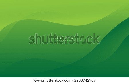 simple green background . modern wavy background style