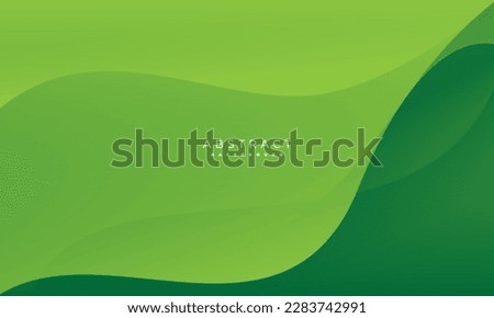 simple green background . modern wavy background style
