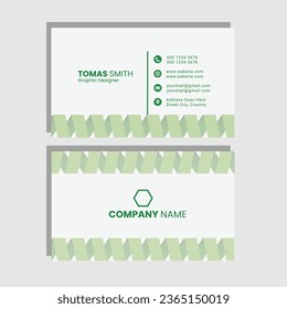 Simple Green Business Card. This card size is wigth-3.5 and height-2, color mode-CMYK, raster effect-High (300ppi). Ready for print.