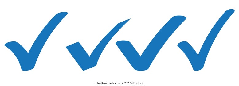 Diseño de icono de marca de verificación verde simple sobre fondo transparente.