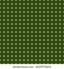 simple green color small polka dot pattern. dots seamless pattern vector