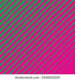 simple green colour daigonal thik to thin line pattern on pink colour background.