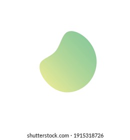Simple green easy business organic vector shape