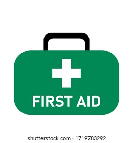 Green First Aid Medical Kit Over Stock Illustration 69704047