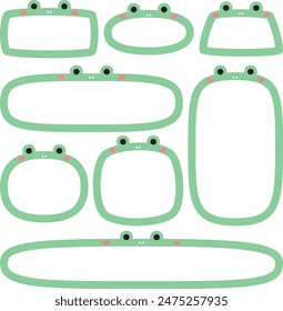 Simple green frog frame set