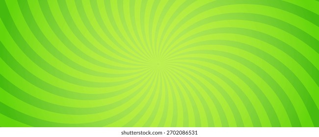 Fundo plano de fundo plano horizontal gradiente verde simples com efeito de luz de estrela brilhante. Ilustração vetorial.