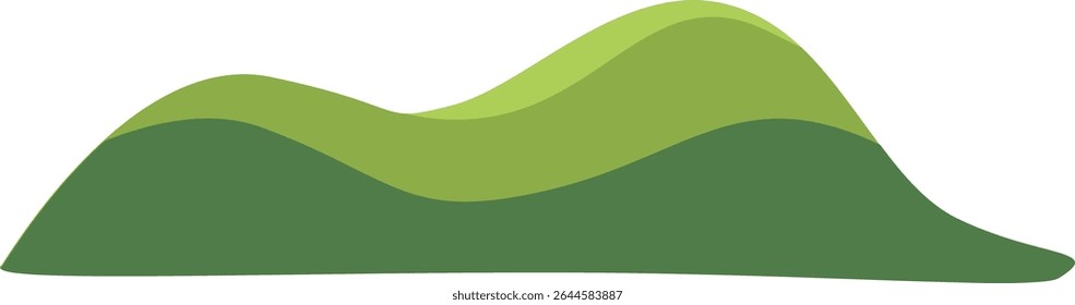 Simple green grass patch with tall blades and fresh leaves, perfect for garden decoration, lawn design, spring nature backgrounds, eco-friendly visuals, and outdoor natural illustrations.