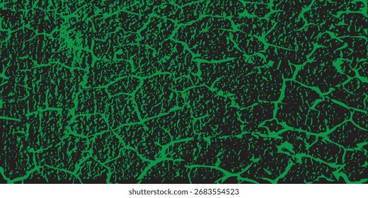 Textura verde simple del grunge con las grietas de tierra para el Anuncio, la cubierta, y el volante. ilustración