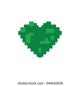 Simple Green Heart Vector Outline Graphic Icon, can be use in t-shirt, bag, app, website, and other graphic element.