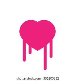 Simple Green Heart Vector Outline Graphic Icon, can be use in t-shirt, bag, app, website, and other graphic element.