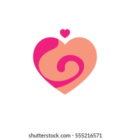 Simple Green Heart Vector Outline Graphic Icon, can be use in t-shirt, bag, app, website, and other graphic element.