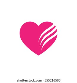 Simple Green Heart Vector Outline Graphic Icon, can be use in t-shirt, bag, app, website, and other graphic element.