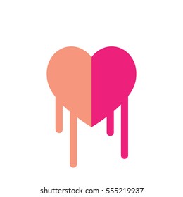 Simple Green Heart Vector Outline Graphic Icon, can be use in t-shirt, bag, app, website, and other graphic element.