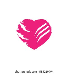 Simple Green Heart Vector Outline Graphic Icon, can be use in t-shirt, bag, app, website, and other graphic element.