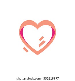 Simple Green Heart Vector Outline Graphic Icon, can be use in t-shirt, bag, app, website, and other graphic element.