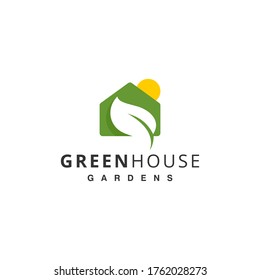 Plantilla de logotipo de la Casa Verde Simple