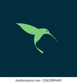 Vector de logotipo verde simple