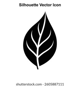 Simple Green Leaf Vector Icon for Eco and Nature Design