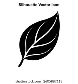 Simple Green Leaf Vector Icon for Eco and Nature Design