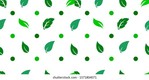 Simple green leaves pattern for background and texture design application. Green leaf for fabric, blanket or wall texture.