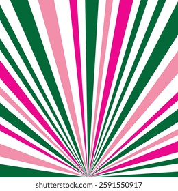 simple green , light pink and pink colour vartical sunbrust pattern