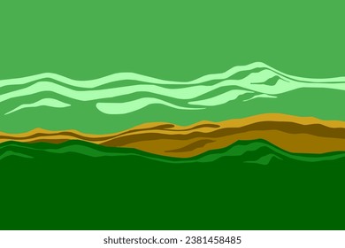 Einfach grüner Hintergrund für Handy-Tapete, süße Illustration