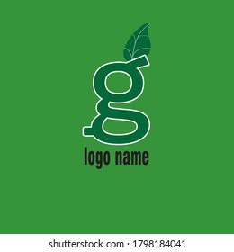 
a simple green or natural logo
