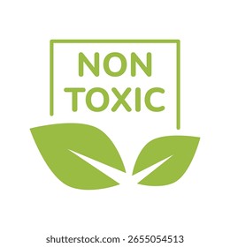 Simple Green Non Toxic Label with Leaf Symbol