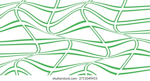 Patrón de onda de rectángulo de contorno verde simple para fondo de póster de Anuncio.