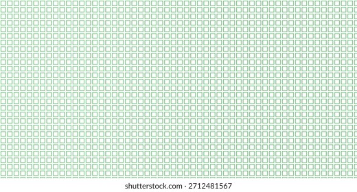 Patrón de punto cuadrado de contorno verde simple para fondo de póster de Anuncio.