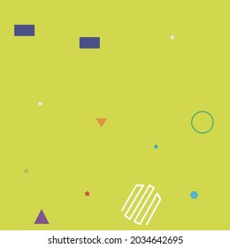 Simple Green Pink Modern Hipster Style Background. Blue Multicolor Purple Ornamental Fabrics. Orange Yellow Colorful Digital Geometrical Art Illustration. Grey Violet Red Vector Design Pic.