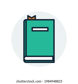 simple green school book icon